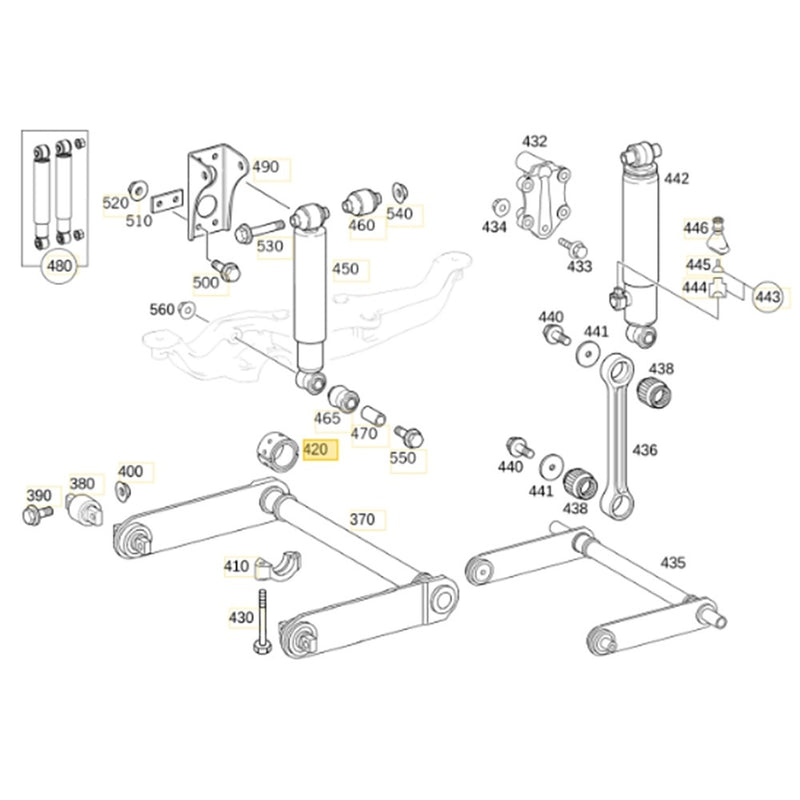 Stabiliser Bush suit Mercedes Actros MP2/3